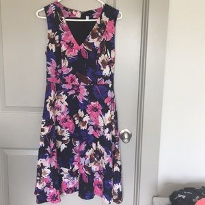 V neck Floral dress